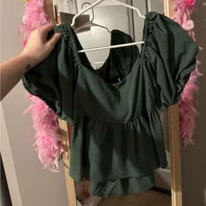 francesca’s flowy bow back blouse